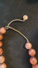 Antique 18″ SouthEast Asian Beaded Carnelian Hand Strung Graduated Bead Necklace