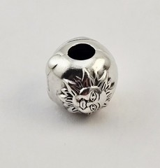 Authentic Pandora Sterling Silver Sun Moon Star Clasp Charm Bead ALE S925 3.0g