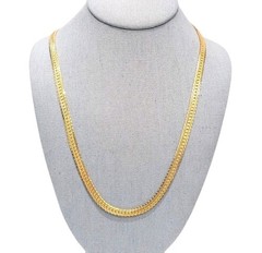Vintage Napier Gold Tone Herringbone Necklace 24″ SEE DESCRIPTION Free Ship!