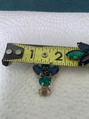 Vintage D&E Juliana SET Clip Earrings Large Brooch Tiered 3 Piece Prong-Set 1950