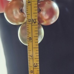 Vintage Cluster Grapes Clip-On Fur Clip Multicolor Big Faux Pearls Fruit Jewelry