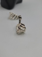 Vintage Napier Silver Tone Screw Back Clip On Earrings Twisted Silver Tone Huggi