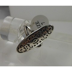 1990’s Sterling Silver Statement Tribal Boho Ring Size 7