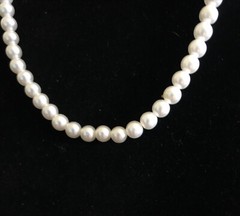 Vintage Faux Pearl Necklace 13”