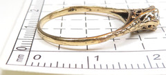 Antique Art Deco Old European Diamond Engagement 18KW Ring Sz 6.75 UK-N EGL USA