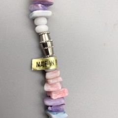 MermaidCore Puka Shell Necklace Pastel Rainbow Vintage Barrel Clasp Beach Spring