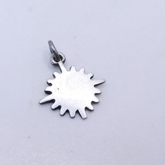 Sterling Silver 925 Blank Engravable Bracelet Charm .7″