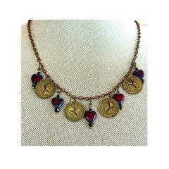 Vintage 1950’s NYC Subway Transit Token Romantic Charm Necklace