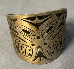Bell Nickel Silver Cuff Bracelet