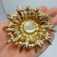 Vintage Juliana Watermelon Heliotrope Domed Brooch Statement Delizza & Elster