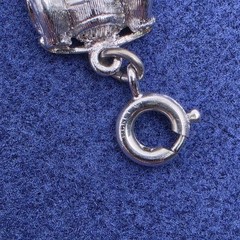 Vintage Monet Bracelet Charms Oldie Sports Car Roadster & Sewing Thimble