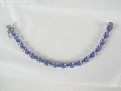 Sterling Silver 925 Treated Color Change Fluorite Tennis Bracelet Fits 7.5