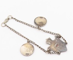 BMCO 925 Sterling Silver Vintage Bahamas Enameled Tourist Bracelet BT10094