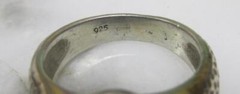 Vintage Sterling Silver Clear Stone Cocktail Ring ~ Size 6.5 ~ 9g ~ 10-H545