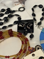 Vintage To Now Jewelry Lot Untested 17 Pieces Eclectic Beaded Seiko Timex