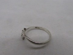 Vintage Sterling Silver Heart Design Ring Sz 5.25 Marked TH 925 #791
