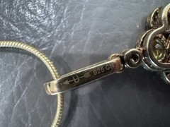 Stunning Gold Over STERLING SILVER YellowCZ Necklace PENDANT