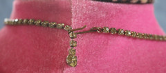 Vintage Rhinestone Necklace Light Citrine Smoky Gray 3-D Effect Prong Set Choker