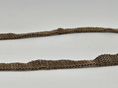 Antique Victorian Engraved Book/Mesh Chain with Engraved Locket Pendant
