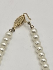 Vintage Faux Pearl Necklace Lot Mixed Styles Statement & Classic Costume Jewelry