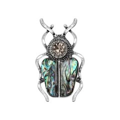 Trendy Rhinestones Gogga Brooch Pin Secure Clasp Design For Outfit Enhancement