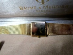 vintage BAUME MERCIER 14KT SOLID GOLD WATCH