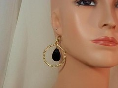 Showy More Modern Gold Tone Hoop Earrings 836m