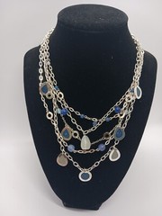 Teardrop Dangle Jewelry Lot! 2 Necklaces, 1 Earrings