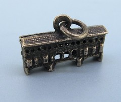 Vintage Ponte Vecchio Bridge Florence Italy 800 Silver Charm