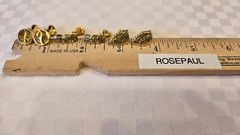 Evan St. Clair Gold Tone Diamond Dust Clip Earrings