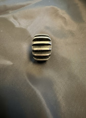 Anna Greta Eker for PLUS Norway Sterling Silver “Ridged” Modernist Ring