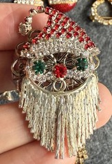 Vtg Christmas Brooch 1 Eisenberg Ice Earings 2 Trees 5 Unsigned