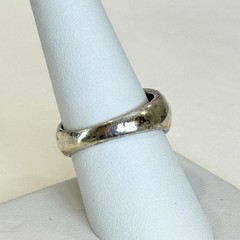Vintage Estate Sterling Silver Amethyst Marcasite Mother of Pearl Ring size 8.5