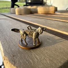 Vintage Sterling Silver Golden Retriever Dog Charm Detailed – B9-5