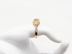 Designer $10,000 5ct Natural Yellow Sapphire VS G Diamond 18k Gold Ring 11g