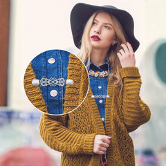 3Pcs Sweater Clips Vintage Dress Clip Back Cinch Shawl Cardigan Collar Clip
