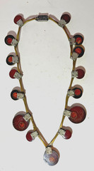 VINTAGE JHS MEXICO ARTS CRAFTS STERLING MIXED METAL IMPORTANT NECKLACE FREE SHIP