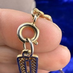 Vintage Necklace Open Bezel Gold Tone Rhinestone Filagree Flapper Opera 30”