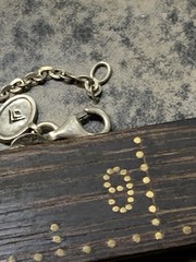 Vtg Italy Sterling Silver Rolo Chain Necklace 18”L 2.6gr