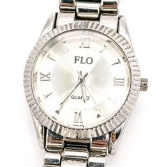 Vintage Wristwatch FLO Quartz Stainless Steel Back Waterproof Y:9205G Japan #A7