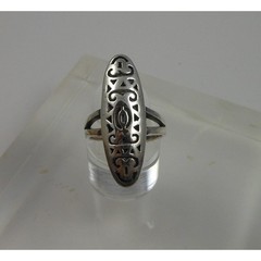 1990’s Sterling Silver Statement Tribal Boho Ring Size 7
