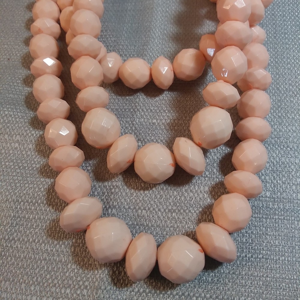 SugarFix by Baublebar Necklace Vintage Peach Beaded Layered Costume Fashion