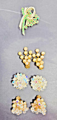 Vintage Rhinstone Mixed Lot 1970’s & 1980s Unsigned Costume Jewelry