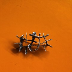 STUDIO ELSE & PAUL Sterling Silver Vintage Norway Modernist Pin Brooch