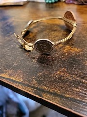 World Coins Bracelet with Coins from around the world Wire Wrapped