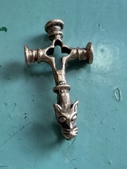 Bronze viking Pendant Norway Norwegian vintage estate 2190