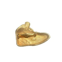 Vintage Goldtone High Top Bling Sneaker Brooch w/ Rhinestones Pin Signed JJ