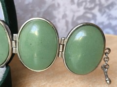 RARE Elegant Nephritis stone Vintage Jewelry Bracelet