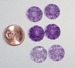 Vintage Amethyst Flower Jackets For Earrings Use With Any Studs You own