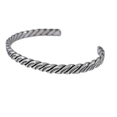 Vintage Southwest Hand Tooled Cuff Bracelet | Vintage Sterling Silver 925 | 6.5″